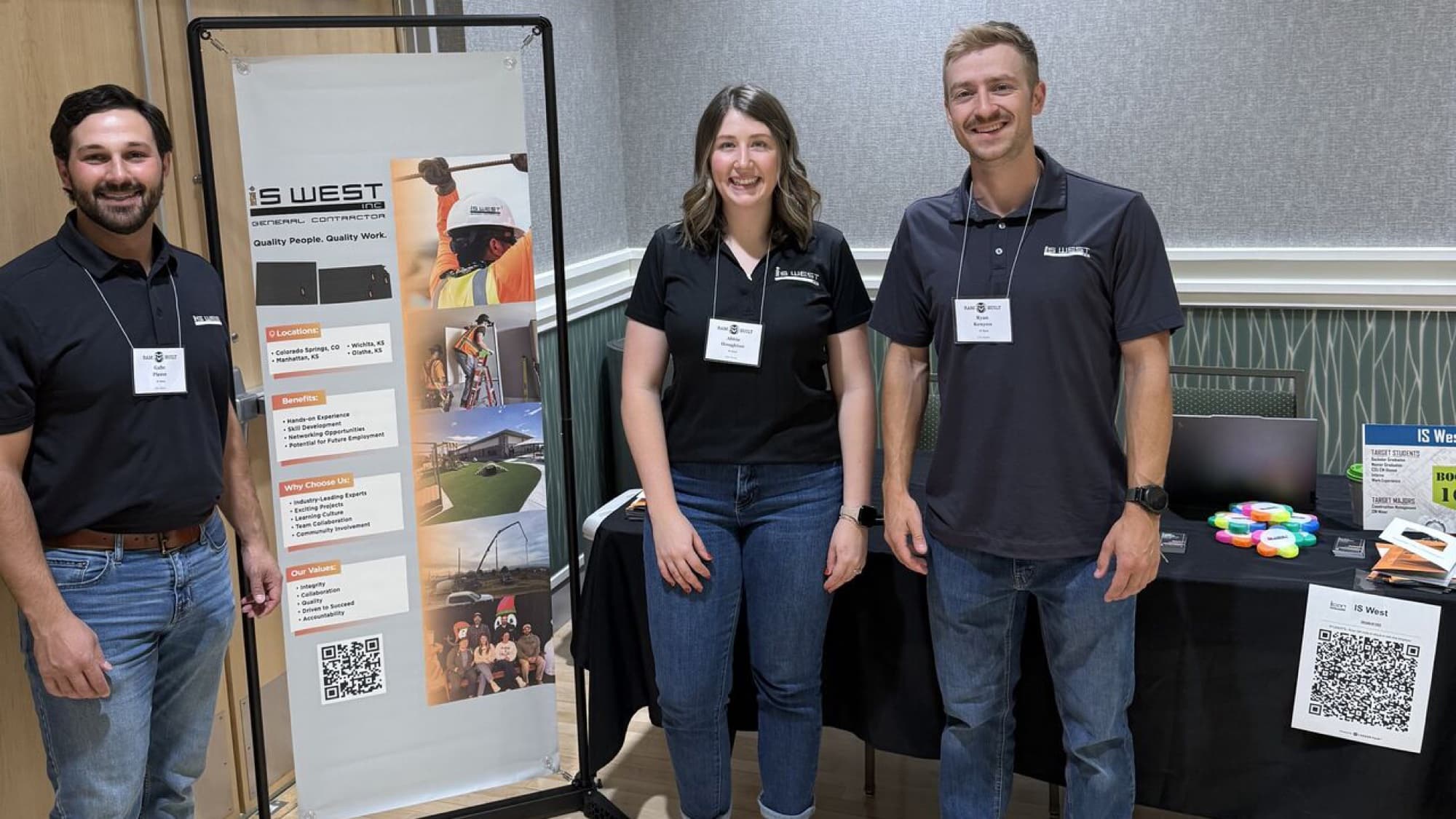 Icon Structures team representing their brand at an event