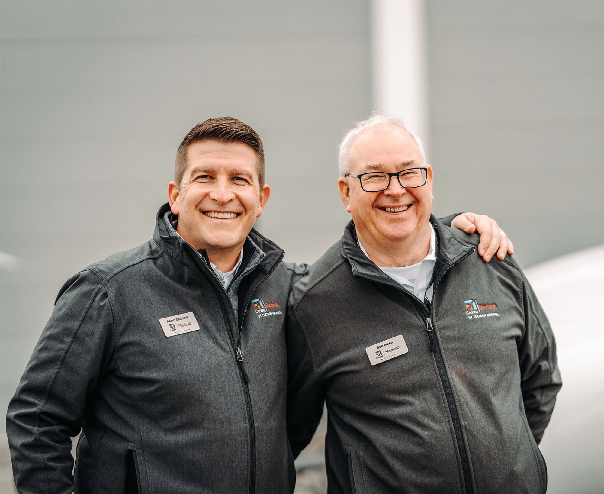 Textron Aviation employees in branded workwear