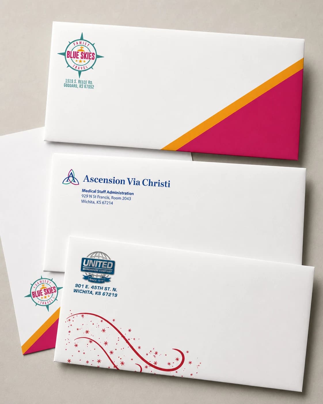 Business cards, brochures & mailers