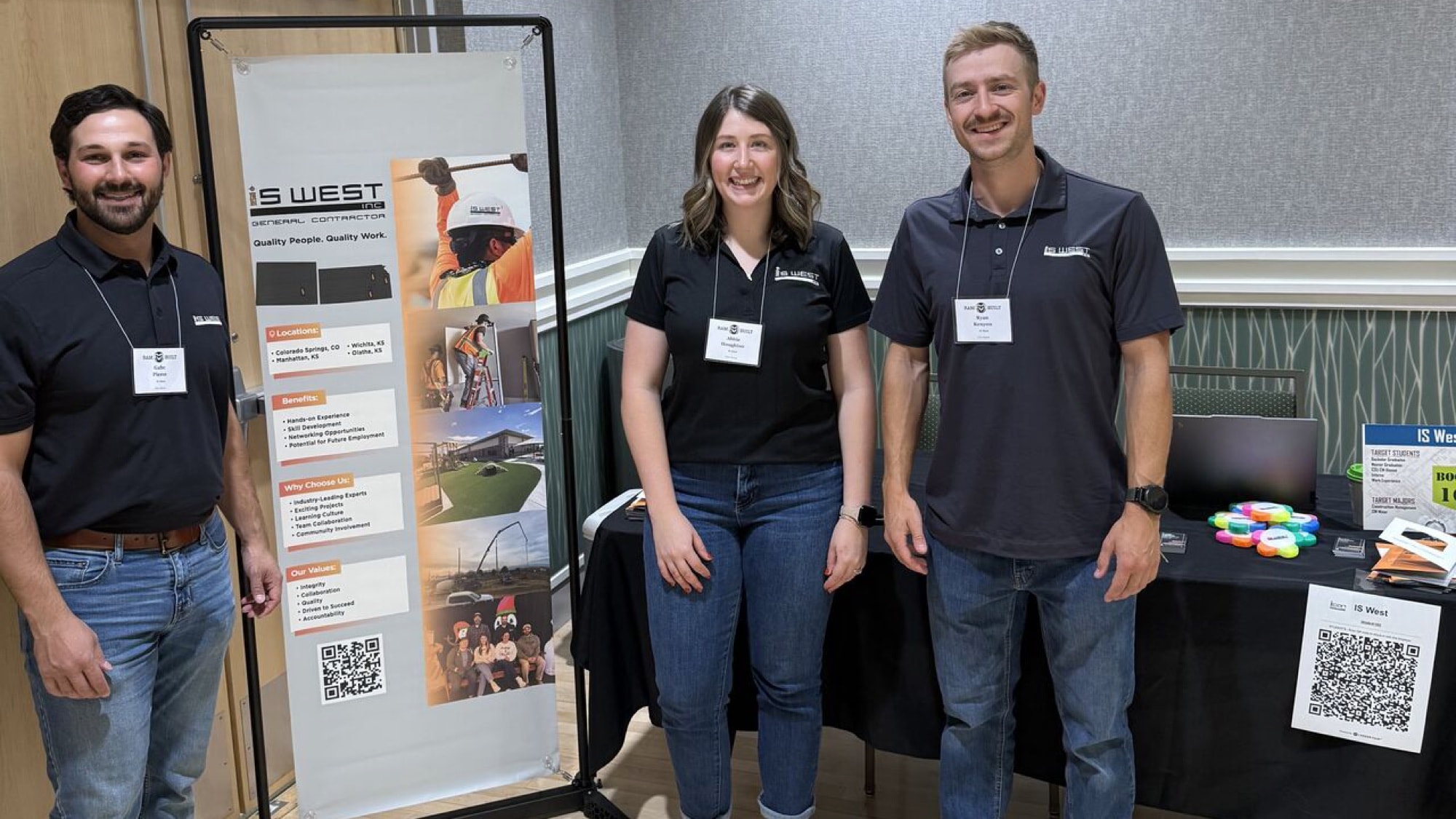Icon Structures team representing their brand at an event